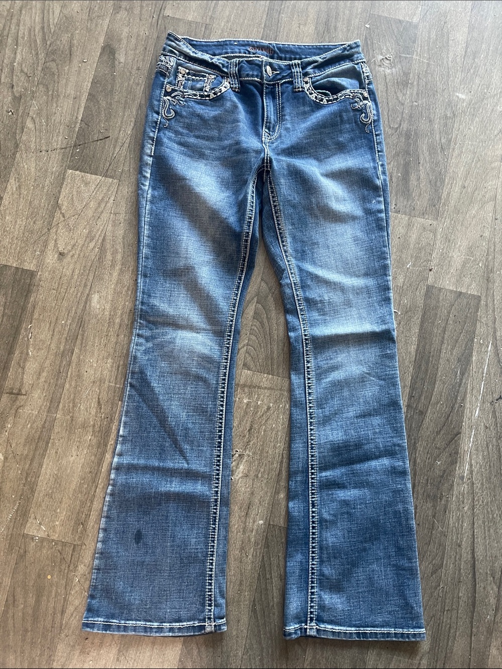Shyanne Medium Blue Flared Jeans
